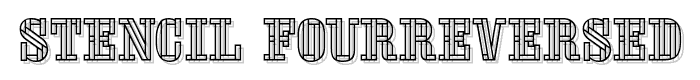 Stencil FourReversed font